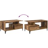 vidaXL Kava Stol Staro drvo 90 x 49 x 45 cm Konstruirano drvo | shoptok.hr
