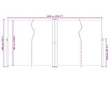 Uvlačiva bočna tenda crna 200 x 600 cm | shoptok.hr