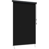 Rolo zavjesa Crna 120 x 250 cm Tkanina i aluminij | Shoptok.si
