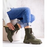 Gemre Green ankle boots with elastic upper Zogba | Shoptok.si