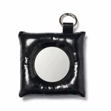 Prenosno PU usnje oblazinjeno kompaktno ogledalo za ženske Black, (5000290819)
