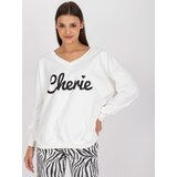 FANCY Sweatshirt-FA-BL-7754.55P-white-black | Shoptok.si
