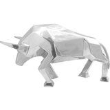  Skulptura Bika Srebrna 74x23x39 cm Aluminij | shoptok.hr