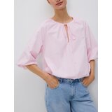 Reserved Pamučna bluza na vezanje - ružičasta | shoptok.hr
