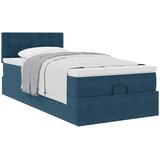  Okvir kreveta s madraca tamnoplavi 80x200cm baršunasti | shoptok.hr