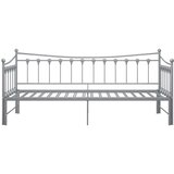 Okvir za krevet na razvlačenje sivi metalni 90 x 200 cm | shoptok.hr