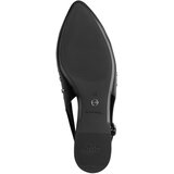 Tamaris Odprte balerinke črna / srebrna | Shoptok.si