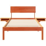  Konstrukcija postelje z vzglavjem Voskast rjav 90 x 200 cm, (5000124149) | Shoptok.si