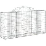  Lučne gabionske košare 9 kom 200x50x100/120cm pocinčano željezo | shoptok.hr