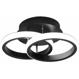  Moderna stropna led lampa 20W crna 26cm krugovi | shoptok.hr