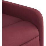  Naslonjač na podizanje od tkanine crvena boja vina | shoptok.hr