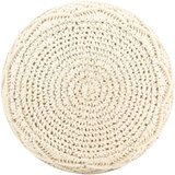  Ručno rađeni tabure s makrameom 45 x 30 cm pamučni | shoptok.hr