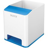 Čaša za olovke pvc četvrtasta wow leitz 53631036 bijela/plava | shoptok.hr