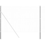 vidaXL Ograjni stebri 2 pcs Siva 200 cm Jeklo s prašnim premazom | Shoptok.si