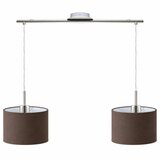 Eglo LED Luster na sajli TUNJA 2xE27/60W/230V mat hrom/braon | Eponuda.com