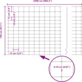 vidaXL Ograjne palice 22 kos U-kanal 140 cm pocinkano jeklo | Shoptok.si