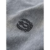 Ombre Men's melange polo shirt with striped collar - black melange | Shoptok.si