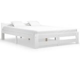 Maison Chic Posteljni okvir - Dvoposteljna postelja - Zakonska postelja bel iz trdne borovine 120x200 cm-J9988, (21762180) | Shoptok.si