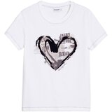Desigual Majice s kratkimi rokavi TS_LETTER CORE 25WWTK04 Bela Cene