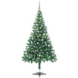 vidaXL umjetno božićno drvce LED s kuglicama 120 cm 230 grana | shoptok.hr