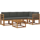  Set vanjskih sofa 6 kom. Prirodna i antracit | shoptok.hr