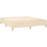  Krevet s oprugama i madracem krem 180x200 cm od tkanine | shoptok.hr
