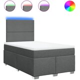  Krevet box spring s madracem tamnosivi 120 x 190 cm tkanina | shoptok.hr