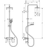 Hansgrohe tuš set s termostatsko armaturo ECOSMART 230 | Shoptok.si