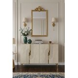 Hanah home konzola meyra 120 white travertine gold | Eponuda.com