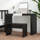  Toaletni stolac crni 70 x 35 x 45 cm od konstruiranog drva | Eponuda.ba