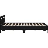  Krevetna konstrukcija Crni hrast 140 x 200 cm Konstruirano drvo | shoptok.hr