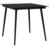  3-dijelni vanjski blagovaonski set od PVC ratana crni | shoptok.hr