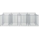  Gabionski uzdignuti krevet 2 pcs Srebrna | shoptok.hr
