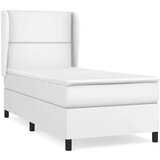  Krevet s oprugama i madracem bijeli 90 x 200 cm od umjetne kože | shoptok.hr