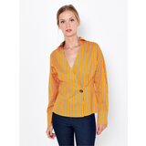 Camaieu Yellow Striped Blouse - Women | ePonuda.com