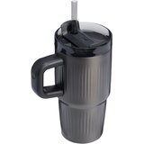Stanley Quencher H2.O Fluted Tumbler lonček iz nerjavečega jekla s slamico majhen Black PVD 590 ml | Shoptok.si