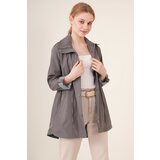 Bigdart Trench Coat - Gray - Double-breasted Cene
