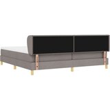 Box spring krevet Sivo-smeđa 200 x 200 cm tkanina | shoptok.hr
