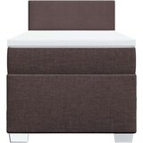 vidaXL Box spring postelja z vzmetnico temno rjava 80x200 cm blago | Shoptok.si