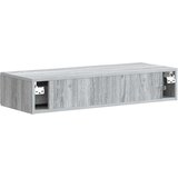 Stolna montirana na zid Siva sonoma 87 5 x 34 5 x 17 cm | shoptok.hr