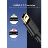 Ugreen Kabel 5-polni pozlačen USB - mini USB kabel 0,25m, črn, (21090380) | Shoptok.si