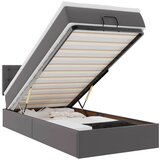  Otomanski okvir kreveta s madracem sivi 80x200cm umjetna koža | shoptok.hr