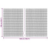  Vrtna ograja Karbonizirano 500 x 100 cm Trsje, (5000233997) | Shoptok.si
