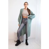 Kesi Włoski Long cardigan light mint sweater | Shoptok.si