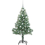 vidaXL Umjetno božično drevo s snežno obloženimi vejicami in LED lučko | Shoptok.si