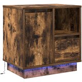  Noćni ormar Dimljeni hrast 50 x 34,5 x 50 cm. Konstruirano drvo | shoptok.hr