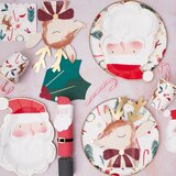 Meri Meri papirnate salvete die cut jolly santa (20 komada) | shoptok.hr