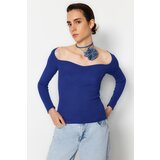 Trendyol Sweater - Blau - Slim fit Cene