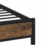  Okvir kreveta bez madraca s uzglavljem boja hrasta 75x190 cm | shoptok.hr