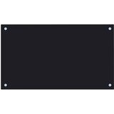  Kuhinjske zaštite od prskanja 2 kom crne 70 x 40 cm staklene | shoptok.hr